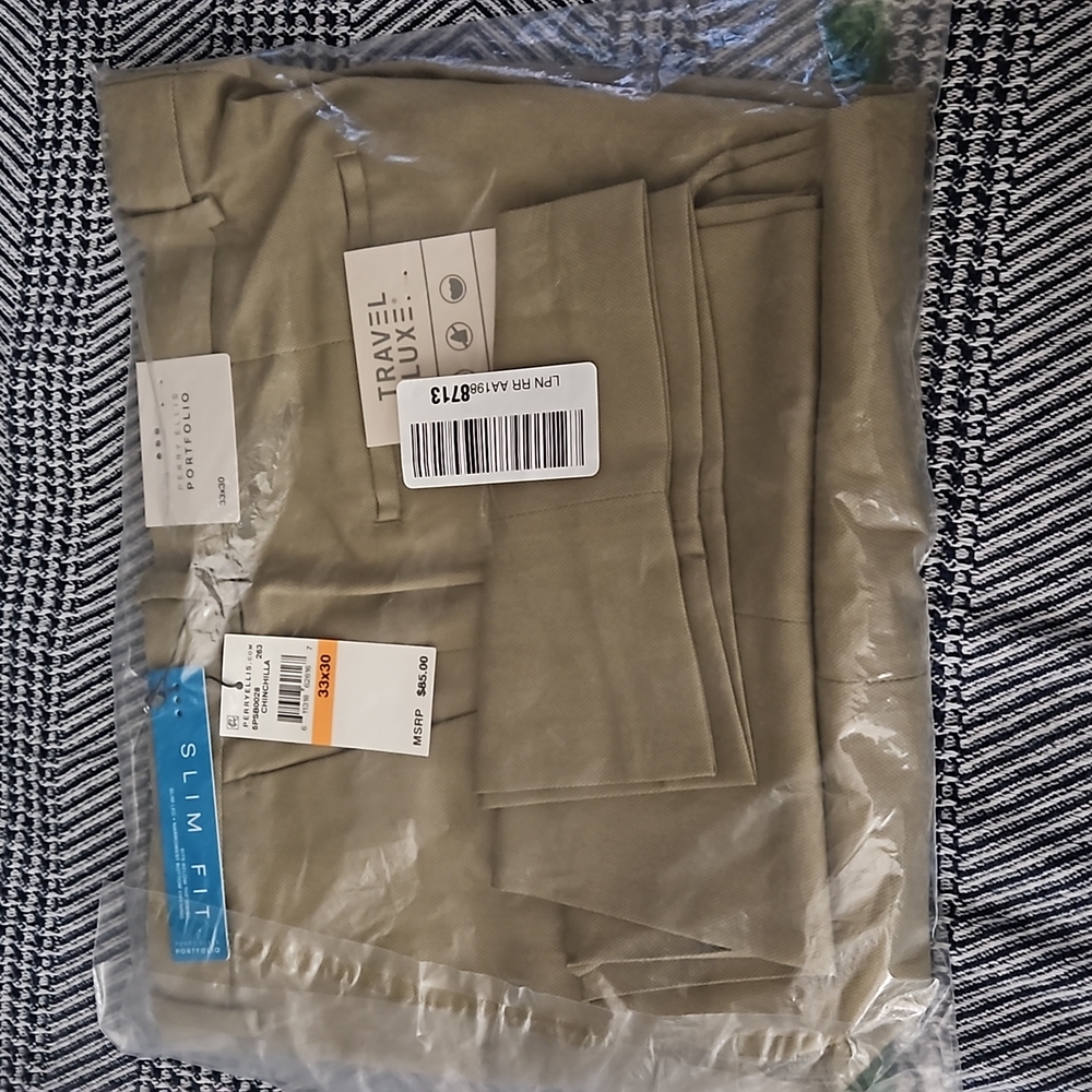Perry Ellis Portfolio Mens Dress Pants.BRAND NEW w/ TAGS IN ORIGINAL PACKAGING!!